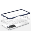 Clear 3in1 etui do Xiaomi Redmi 10 żelowy pokrowiec z ramką niebieski