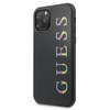 Guess Double Layer Glitter Case Logo Multicolor - Etui iPhone 11 Pro (Black/Multicolor)