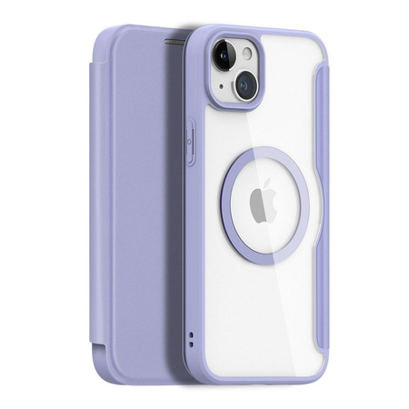 Dux Ducis Skin X Pro Magnetic Flip MagSafe Case iPhone 15 Plus - Purple