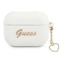 Guess GUAPLSCHSH AirPods Pro cover biały/white Silicone Charm Collection