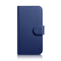 iCarer Wallet Case 2in1 iPhone 14 Pro Max Leder Flip Cover Anti-RFID blau (WMI14220728-BU)