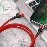 USAMS Kabel pleciony U26 microUSB 1m 1szt. for set 2A Fast Charging czerwony/red SJ312MC02 (US-SJ312)