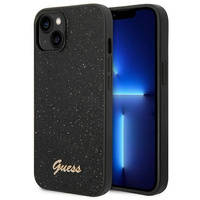 Guess GUHCP14MHGGSHK iPhone 14 Plus 6,7 &quot;schwarz / schwarzes Hartschalenetui Glitter Script