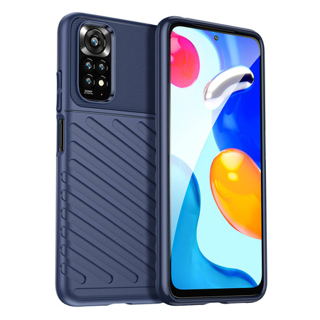 Thunder Case Flexible Armored Cover Sleeve für Xiaomi Redmi Note 11 Pro + 5G / 11 Pro 5G / 11 Pro blau