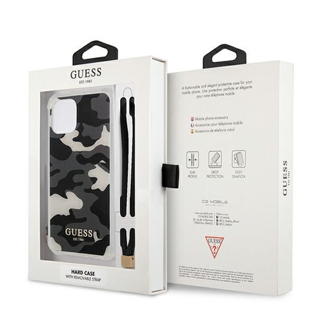 Guess GUHCP12LKSARBK iPhone 12 Pro Max 6,7" czarny/black hardcase Camo Collection