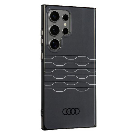 Audi IML Geometric Pattern Case S24 Ultra S928 czarny/black hardcase AU-IMLS24U-A6/D3-BK