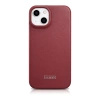 iCarer CE Premium Leather Folio Case iPhone 14 Plus Magnetic Flip Leather Folio Case MagSafe Red (WMI14220715-RD)