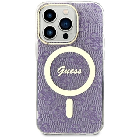 Guess GUHMP14LH4STU iPhone 14 Pro 6.1" lila/lila Hardcase 4G MagSafe