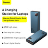 Baseus Adaman power bank 2x USB / 1x USB Typ C / 1x micro USB 20000mAh 65W Quick Charge 4.0 Power Delivery niebieski (PPIMDA-D03)