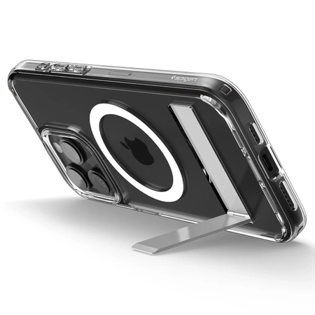 Spigen Ultra Hybrid S MagSafe case with stand for iPhone 15 Pro - transparent