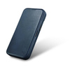 iCarer CE Oil Wax Premium Leather Folio Case Leather Case for iPhone 14 Flip Magnetic MagSafe Blue (AKI14220705-BU)