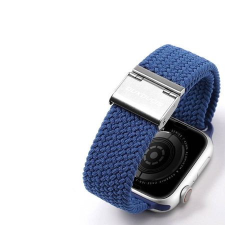 Dux Ducis Strap (Mixture II Version) strap for Apple Watch Ultra, SE, 8, 7, 6, 5, 4, 3, 2, 1 (49, 45, 44, 42 mm) braided bracelet blue