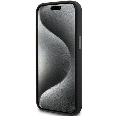 Karl Lagerfeld Silicone Choupette Metal Pin case for iPhone 15 Plus / 14 Plus - black