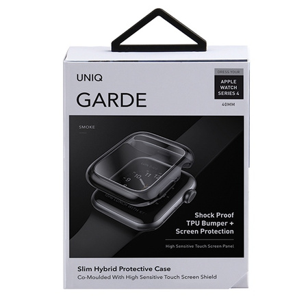 UNIQ etui Garde Apple Watch Series 5/4 40MM szary/smoked grey