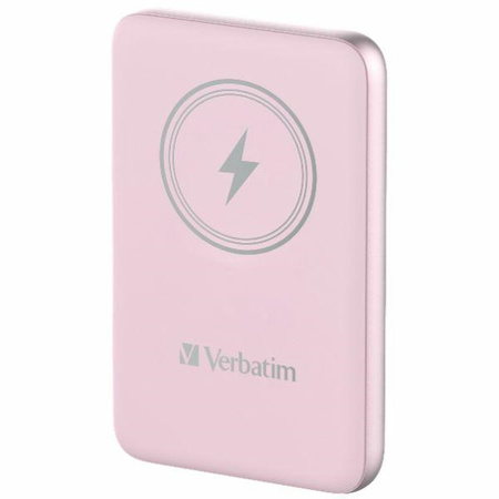 Verbatim Powerbank indukcyjny `n` Go 15W 10000mAh Wireless Magnetic różowy/pink 32248