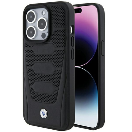 BMW Leather Seats Pattern case for iPhone 15 Pro Max - black