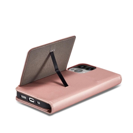 Magnet Card Case case for iPhone 14 Pro flip cover wallet stand pink