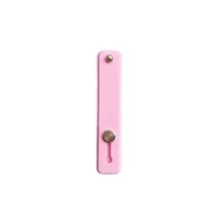 Self-adhesive finger holder with zipper - pink