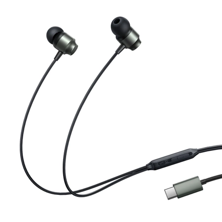 Joyroom JR-EC06 USB-C in-ear headphones - gray