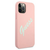 Guess GUHCP12LLSVSPG iPhone 12 Pro Max 6,7" różowo zielony/green pink hardcase Silicone Vintage