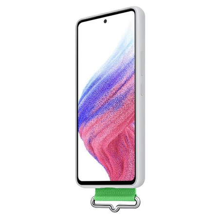 Samsung Strap Silicone Cover Case Cover für Samsung Galaxy A53 5G weiß (EF-GA536TWEGWW)