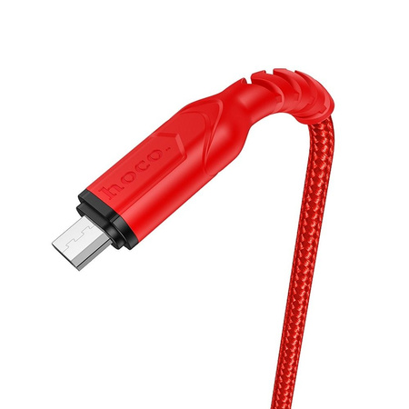 HOCO kabel USB do Micro 2,4A VICTORY X59 1 m czerwony