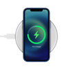 Crong PowerSpot Fast Wireless Charger – Bezprzewodowa ładowarka Qi 15W USB-C (Silver White)