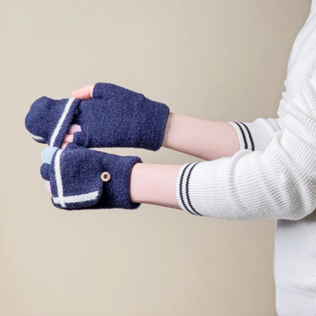 Women's/children's winter phone gloves - black