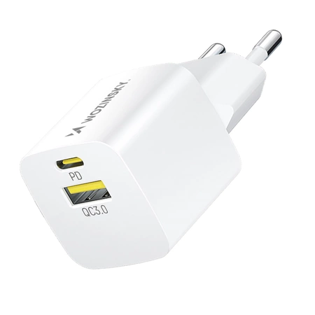 Wozinsky WWCEAC GaN USB-A USB-C 33W Wandladegerät – Weiß