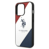 US Polo USHCP14LPSO3 iPhone 14 Pro 6,1" biały/white Tricolor Embossed