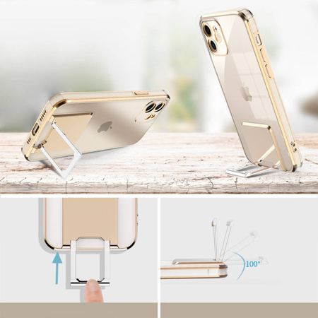 Etui IPHONE 12 Kickstand Case fioletowe