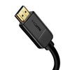 Baseus kabel przewód HDMI 2.0 4K 30 Hz 3D HDR 18 Gbps 8 m czarny (CAKGQ-E01)