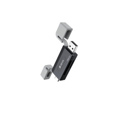 Devia czytnik kart 2w1 EL239 USB/USB-C 2.0 czarny