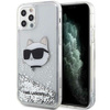 Karl Lagerfeld KLHCP12MLNCHCS iPhone 12/ 12 Pro 6,1" srebrny/silver hardcase Glitter Choupette Head