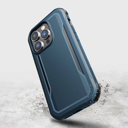 Raptic X-Doria Fort Case iPhone 14 Pro with MagSafe armored blue cover