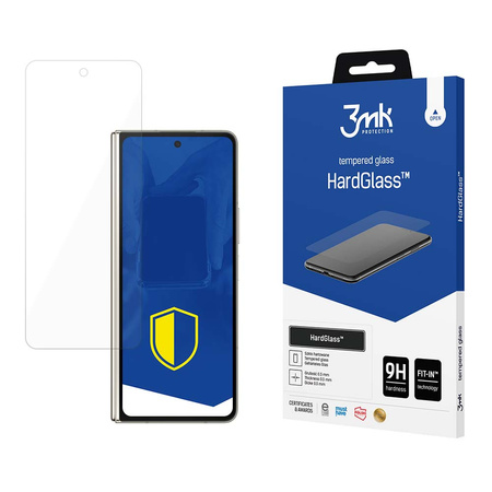 9H 3mk HardGlass™ Glas auf dem Samsung Galaxy Z Fold 5 (Vorderseite)