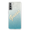 Guess GUHCS21MPCUGLSBL S21+ G996 niebieski/blue hardcase Glitter Gradient Script