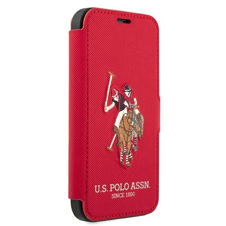 US Polo USFLBKP12MPUGFLRE iPhone 12/12 Pro 6,1" czerwony/red book Polo Embroidery Collection