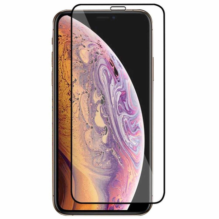 Szkło hartowane 5D IPHONE 11 PRO MAX czarne Full Glue