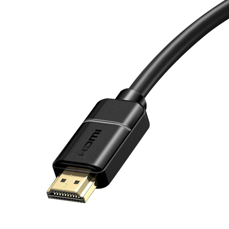 Baseus kabel przewód HDMI 2.0 4K 30 Hz 3D HDR 18 Gbps 8 m czarny (CAKGQ-E01)