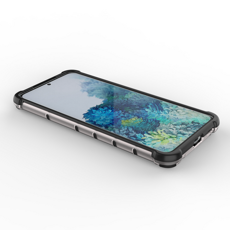 Wabenhülle Panzerhülle mit Gelrahmen für Samsung Galaxy S22+ (S22 Plus) transparent