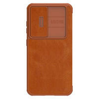 Nillkin Qin Leather Pro Case for Samsung Galaxy S23+ flip cover camera cover brown