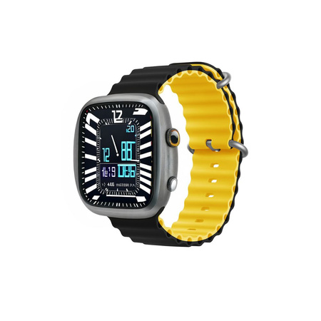 Devia pasek Deluxe Sport6 do Apple Watch 38mm/ 40mm/ 41mm czarny-żółty