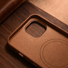 iCarer Case Leather genuine leather case for iPhone 14 braun (WMI14220705-BN) (MagSafe compatible)