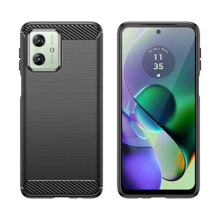 Carbon Case für Motorola Moto G54 - schwarz