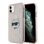 Karl Lagerfeld KLHCN61HKLPCHP iPhone 11 / Xr 6.1" różowy/pink hardcase IML Choupette Head & Monogram