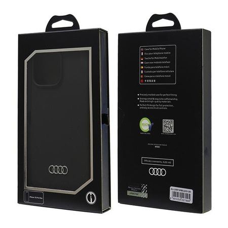 Audi nakładka Silicone Case do iPhone 16 Pro Max 6.9" czarna