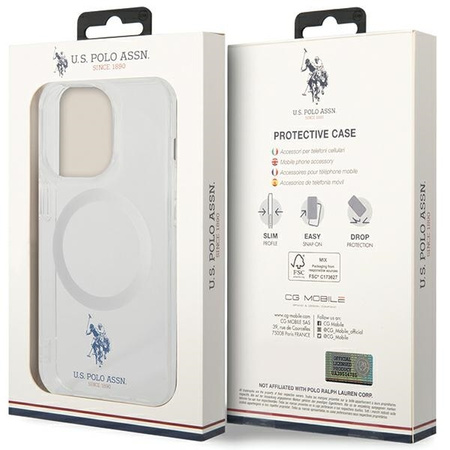 US Polo USHMP15LUCIT iPhone 15 Pro 6.1&quot; transparent MagSafe Collection