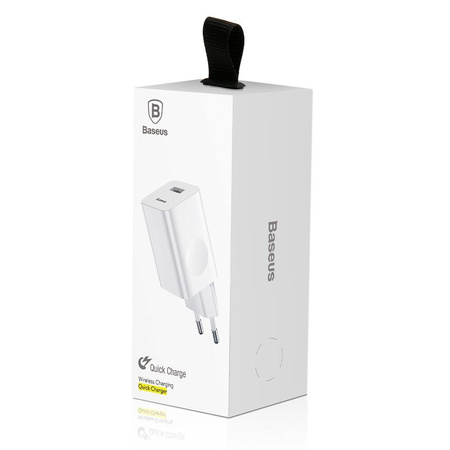 Baseus Charging Quick Charger ładowarka sieciowa zasilacz EU adapter USB Quick Charge 3.0 QC 3.0 biały (CCALL-BX02)