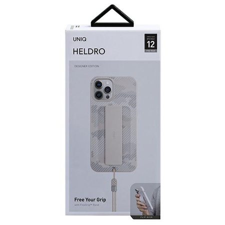 UNIQ etui Heldro iPhone 12 Pro Max 6,7" beżowy moro/ivory camo Antimicrobial